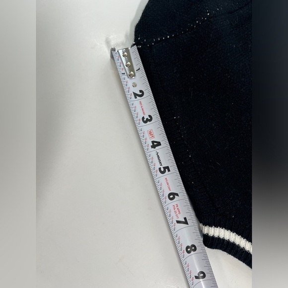 Black Skull Casual Long Sleeve Knitted Sweater Large - Picture 7 of 9